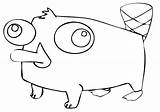 Platypus Perry Coloringway sketch template
