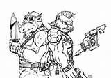 Bebop Rocksteady Coloring Pages Tmnt Deviantart Fallout Sketch Template Wallpaper sketch template