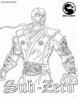 Colorear Dibujos Mortal Kombat sketch template
