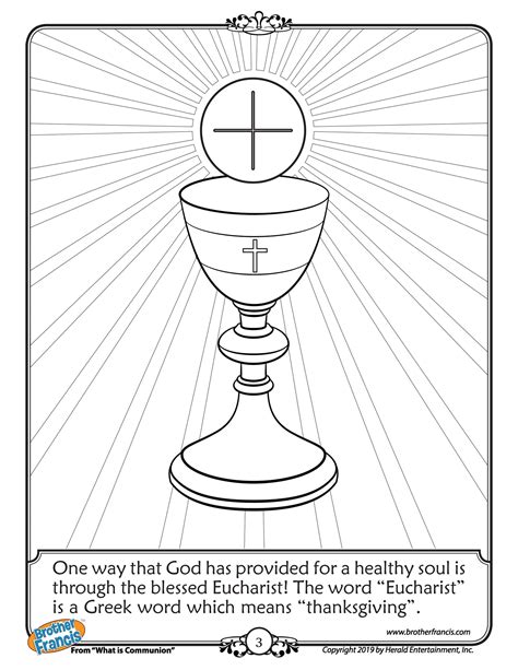 print  eucharist coloring page