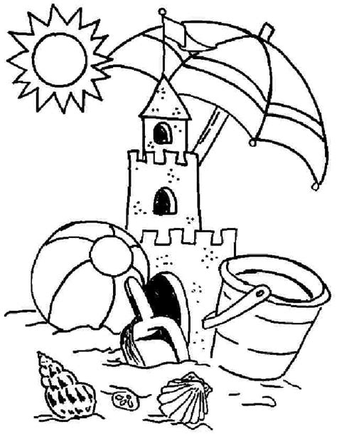 beach coloring pages  preschool coloring home