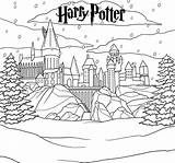 Hogwarts Castillo Ausmalbilder Hedwig Coloringpagesfortoddlers Poudlard Chateau Wappen Colorear24 sketch template