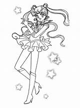 Sailormoon Mewarnai Coloriages Serenity Malvorlage Animaatjes Animasi Bergerak sketch template