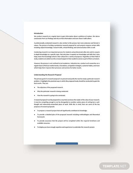 research proposal white paper template google docs word templatenet
