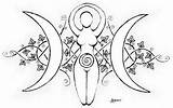 Wiccan Tattoo Goddess Wicca Coloring Spiral Symbols Pages Triple Moon Symbol Witchcraft Tattoos Pagan Occult Drawing Uploaded User Choose Board sketch template