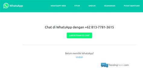 tips sederhana  whatsapp  membuat link wa  trendingnesia