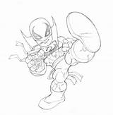 Squad Fist Marvel Heroes sketch template