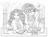 Science Colouring Pages Coloring Kids Sheets Week Bamboletta Girl Choose Board Hi Friends sketch template