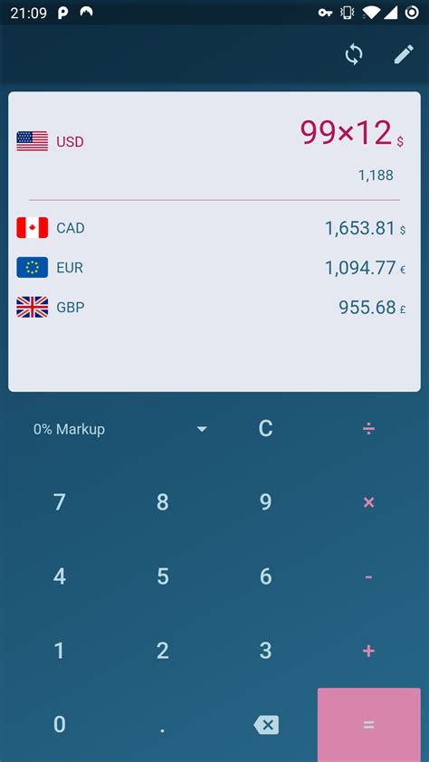 currency calculator   widgets