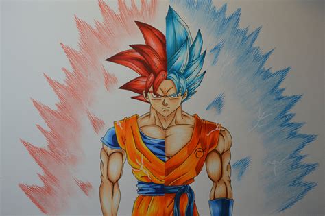 goku ssgss drawing  getdrawings