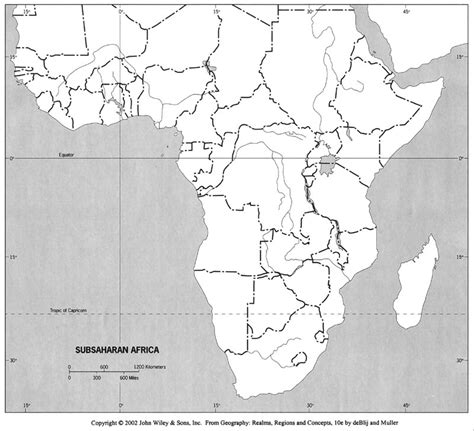 Blank Map Of Africa Countries