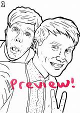 Phil Dan Coloring Pages sketch template