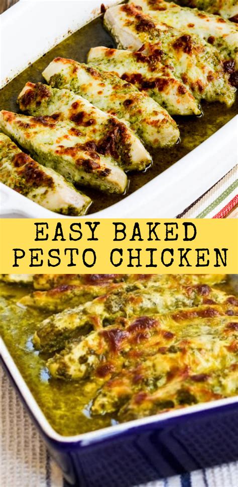 easy baked pesto chicken recipe all recipes