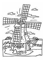 Coloring Pages Dutch Molen Kleurplaten Windmills Holland Booklet Delft Printables Retro Kids Knutselen Amsterdam Kleurplaat Windmill sketch template