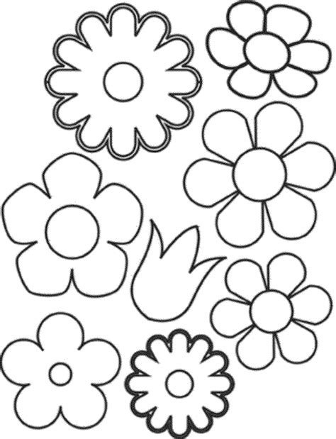 gambar print  common variations flower coloring pages girls