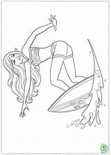 Barbie Coloring Mermaid Tale Pages Dinokids Print Popular Draw Close sketch template