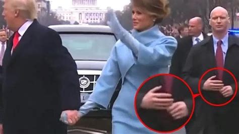 Trumps Inauguration Bodyguard ‘had Fake Arms – So His Real Finger Was