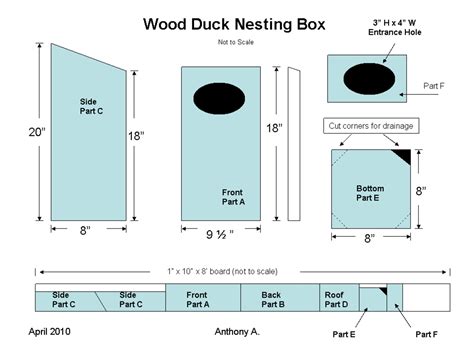 build  wood duck nest box feltmagnet