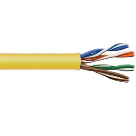 syston cable technology cate  ft yellow   riser twisted pair cable  pb yl
