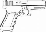 Glock Browning Print sketch template