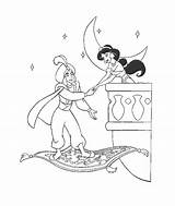Aladdin Disneykleurplaten sketch template