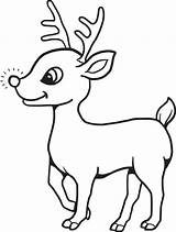 Reindeer Coloring Rudolph Pages Nosed Red Printable Getdrawings sketch template