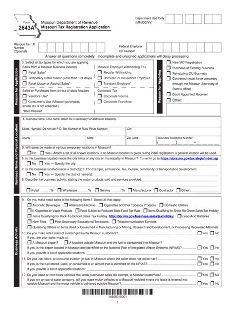 missouri tax registration  form fill  sign  dochub