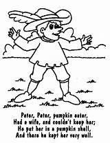 Peter Pumpkin Nursery Eater Rhymes Musings Inkspired Printer Warm sketch template