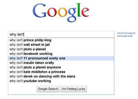 strange  funny google suggestions   read