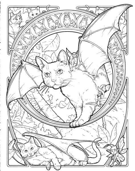 awasome halloween cat coloring pages references