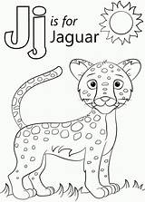 Coloring Jaguar Letter Pages Printable Color Preschool Crafts Alphabet Kids Supercoloring Animals Sheets Animal Jungle Words Jacksonville Jaguars Use Print sketch template
