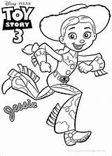 Jessie Jouets Coloringhome Coloriage Woody Bullseye Coloriages sketch template