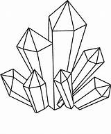 Clip Crystals Cluster Clipartmag Stone Minerals Kristall Nagelbilder Line Malvorlage Illusions Geometrische Intuition Getdrawings Figuren Webstockreview String sketch template