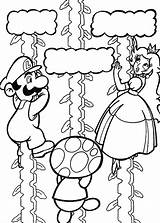Mario Coloring Pages Print Super Princess sketch template