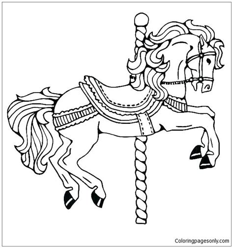 horse circus coloring page  printable coloring pages