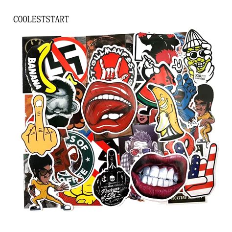 40pcs set cute sex creative stickers for toy luggage laptop car moto