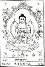 Shakyamuni Buddha Closer Take Look Add Blockprints Mitra Himalayanart sketch template