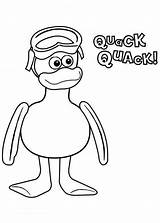 Timmy Yabba Time Coloring Duckling sketch template