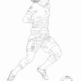 Cavani Edinson Hellokids Rodriguez Pirlo Colorir Desenhos Jogadores Franck Ribery Futbol sketch template