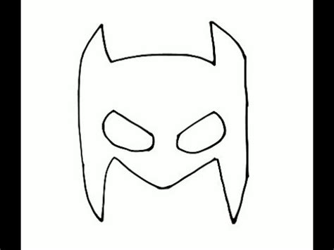 draw batman mask pencil drawing step  step youtube