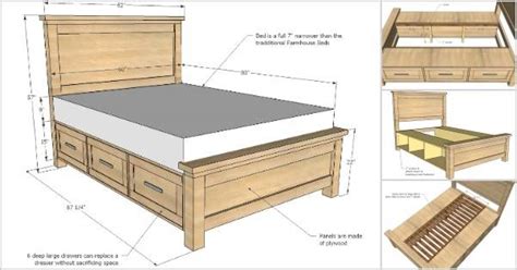 creative ideas   build  farmhouse storage bed