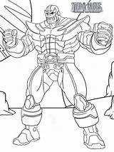 Infinity Gauntlet Thanos sketch template