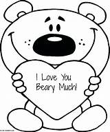 Coloring Pages Teacher Much Beary Special Printable Heart Color Getcolorings So Appreciation Bear Visit sketch template