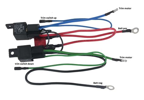outboard motor tilt trim mechanism  wiring