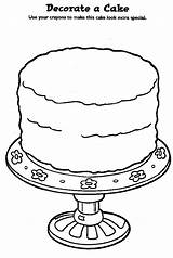 Coloring Pages Cake Own Birthday Wedding sketch template