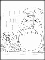Tororo Totoro Websincloud Worksheets Ghibli sketch template