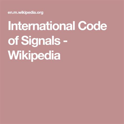international code  signals wikipedia coding international wikipedia