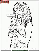 Montana Hannah Coloring Pages Forever Microphone Printables Hmcoloringpages Popular Celebrity Comments Coloringhome sketch template