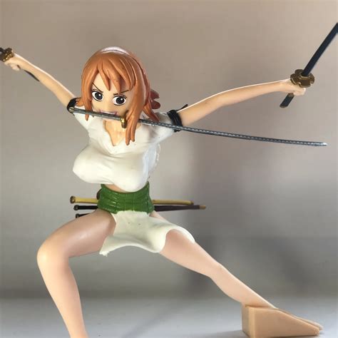 15cm pvc japanese anime figure one piece nami roronoa zoro three sword