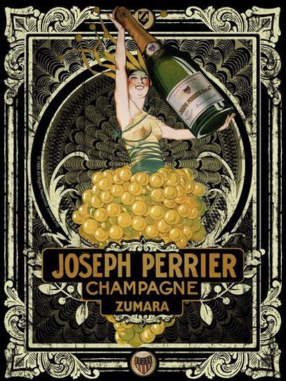 joseph perrier champagne mad men art vintage ad art collection